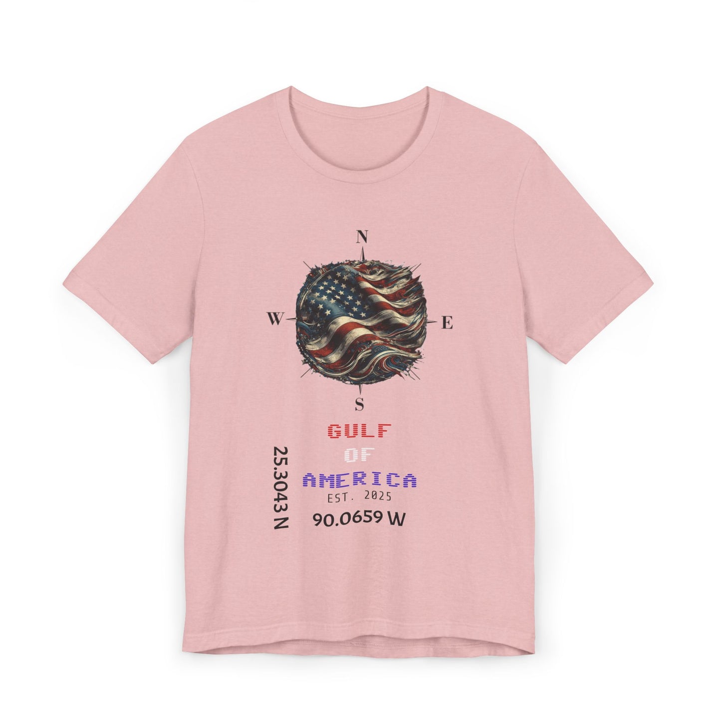 Gulf of America Unisex Jersey T-Shirt - Vintage Compass & Fish Design
