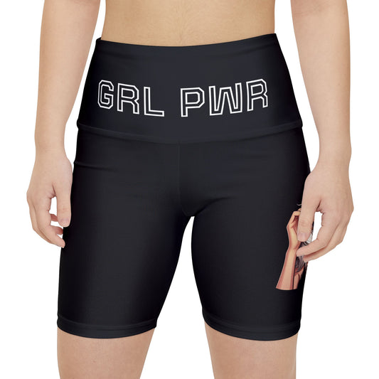 Empowering Women's Workout Shorts | GRL PWR Design | Athletic Comfort