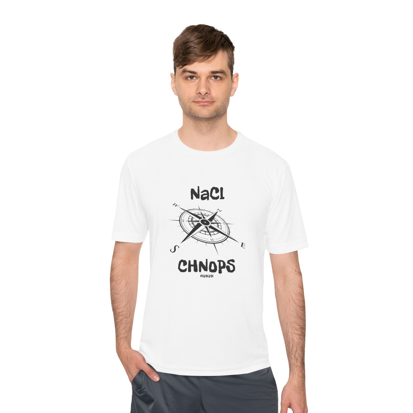 "SALT LIFE" Unisex Moisture Wicking Tee - Science and Adventure Awaits Compass Design