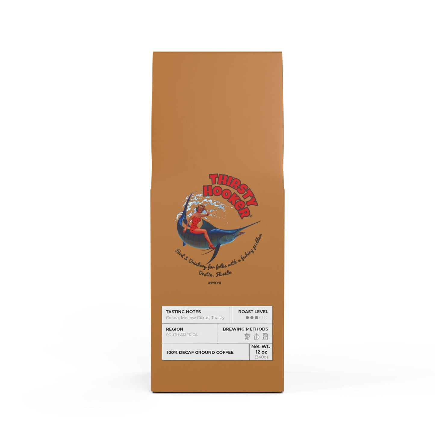 Trapper Peak Decaf Coffee Blend (Medium Roast) "For the fisherman that has everything!"