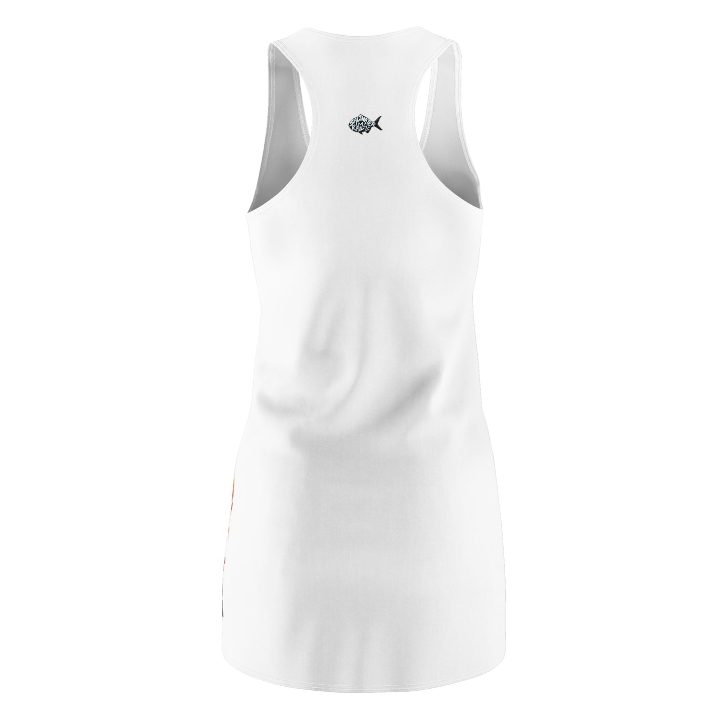 Whimsical Flamingo Design Racerback Dress for Women - Perfect for Beach Days & Summer Celebrations