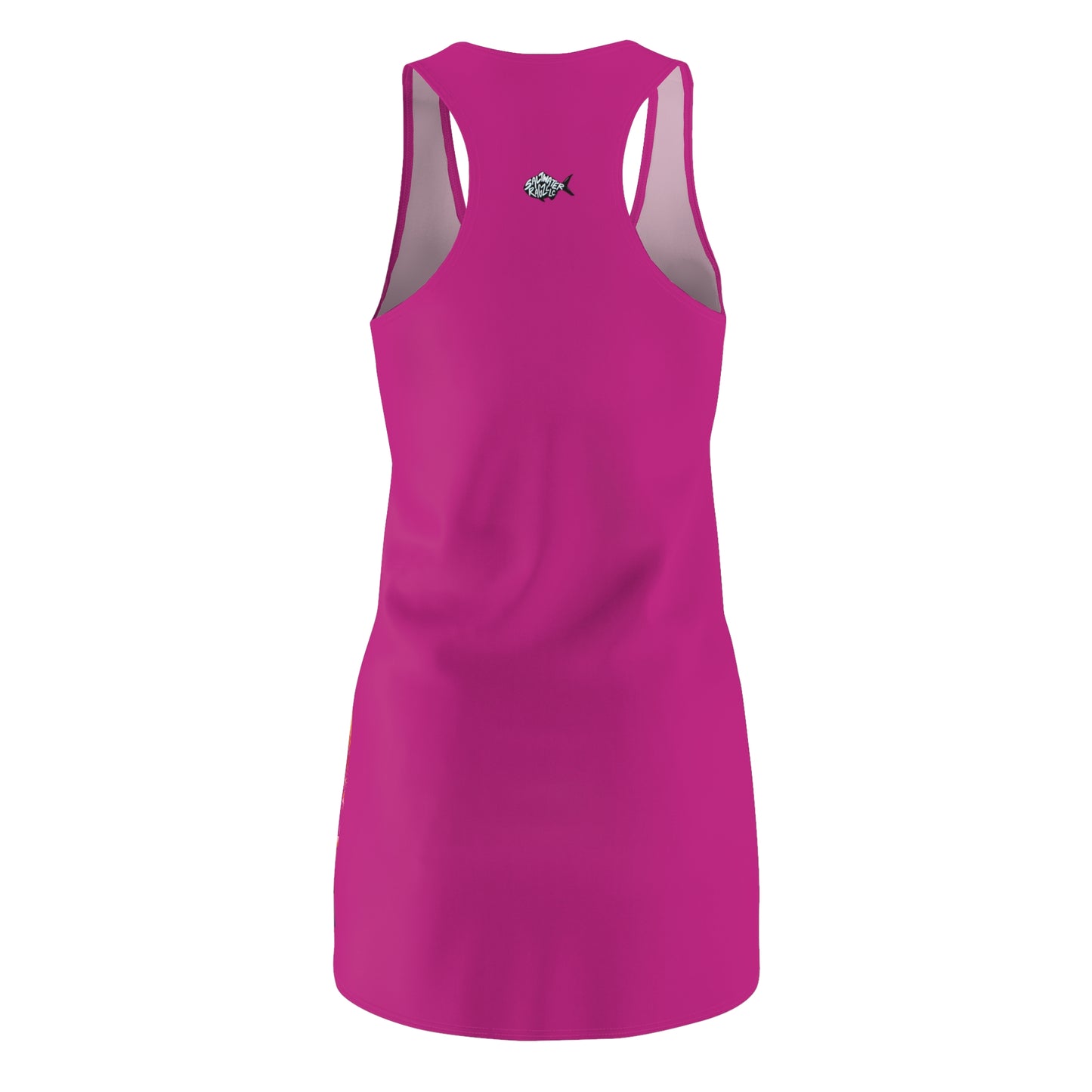 Whimsical Flamingo Design Racerback Dress for Women - Perfect for Beach Days & Summer Celebrations