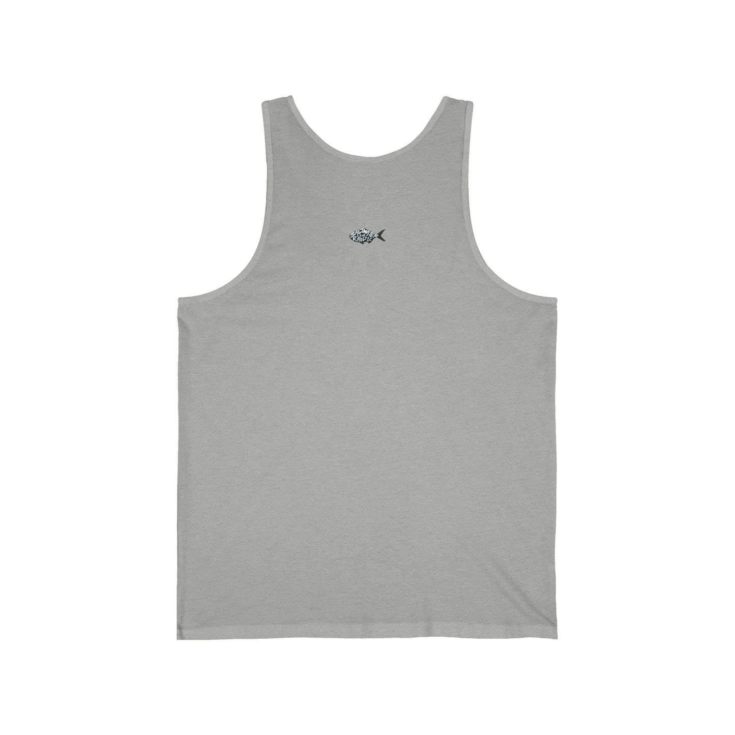 Skeleton Fish Rider Unisex Jersey Tank - Perfect for Beach and Summer Vibes