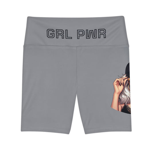 Empowering Women's Workout Shorts | GRL PWR Design | Athletic Comfort