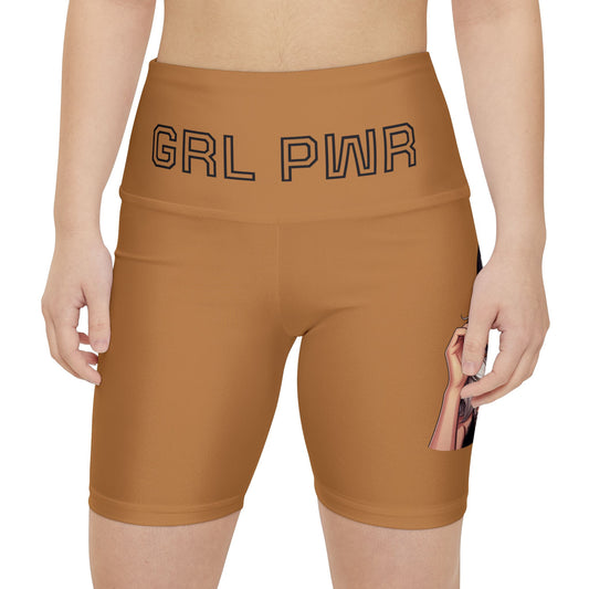 Empowering Women's Workout Shorts | GRL PWR Design | Athletic Comfort