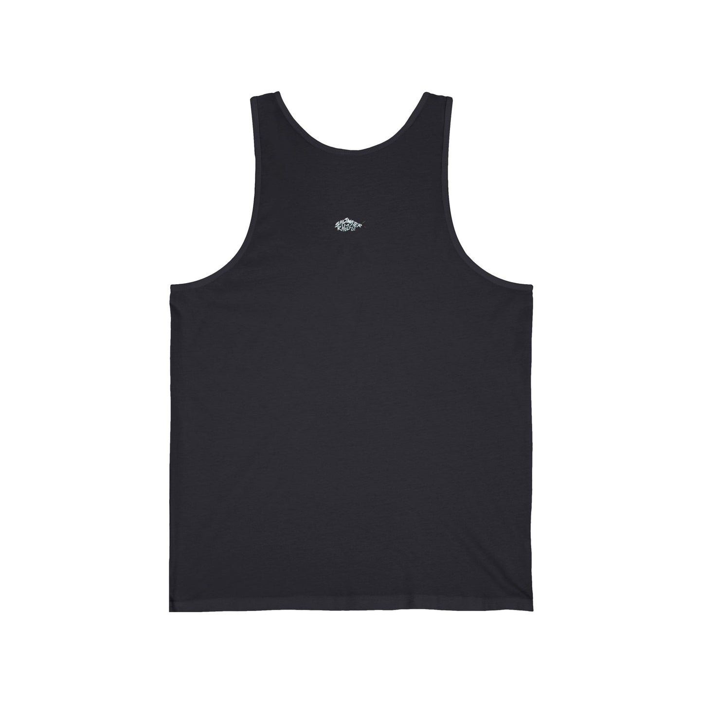 Skeleton Fish Rider Unisex Jersey Tank - Perfect for Beach and Summer Vibes