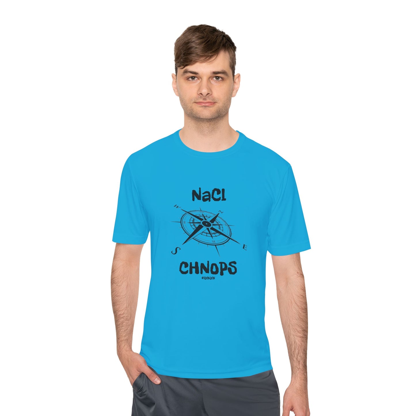 "SALT LIFE" Unisex Moisture Wicking Tee - Science and Adventure Awaits Compass Design