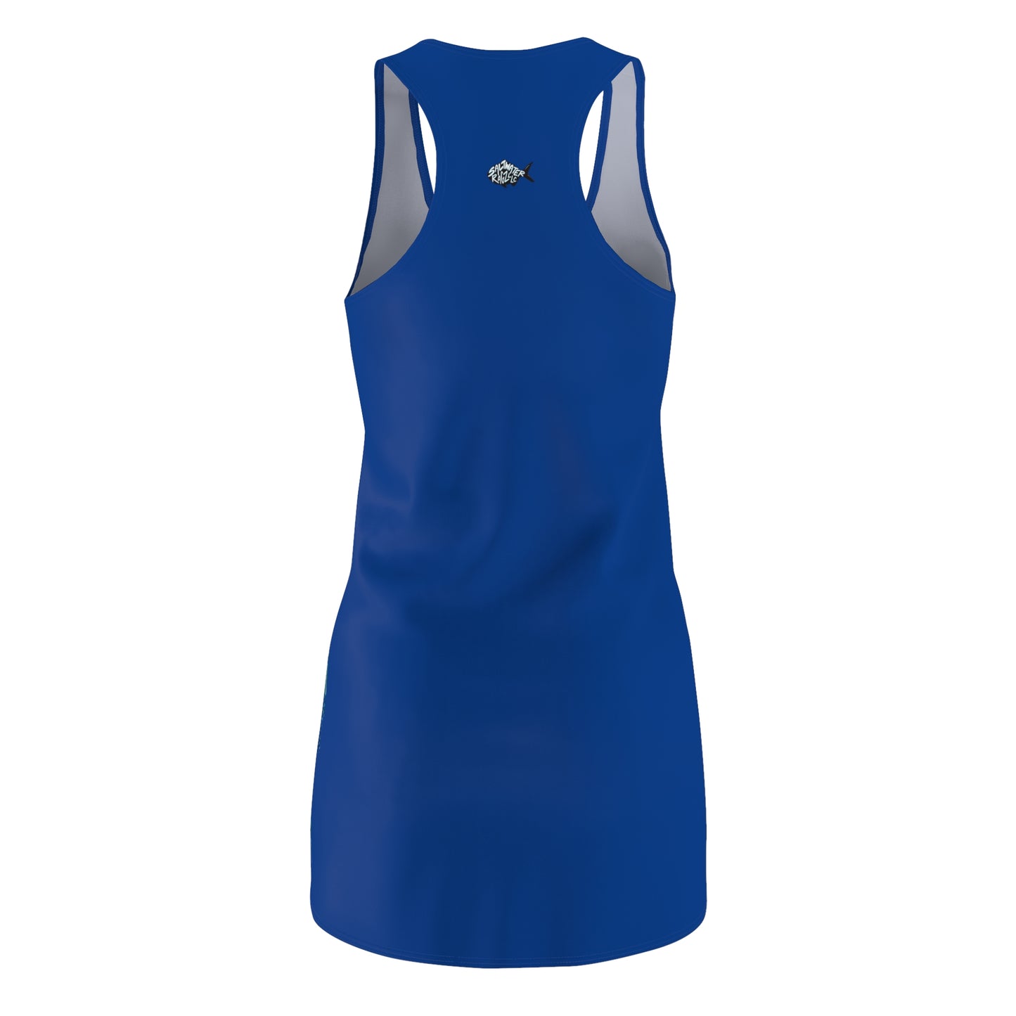 Whimsical Dolphin Design Racerback Dress for Women - Perfect for Beach Days & Summer Celebrations
