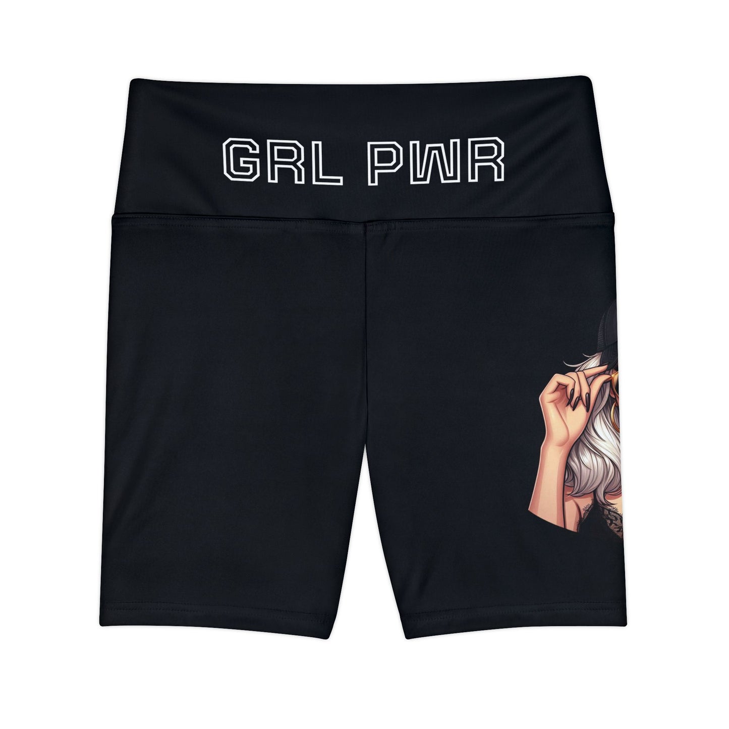 Empowering Women's Workout Shorts | GRL PWR Design | Athletic Comfort