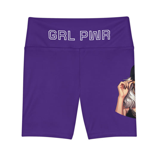 Empowering Women's Workout Shorts | GRL PWR Design | Athletic Comfort