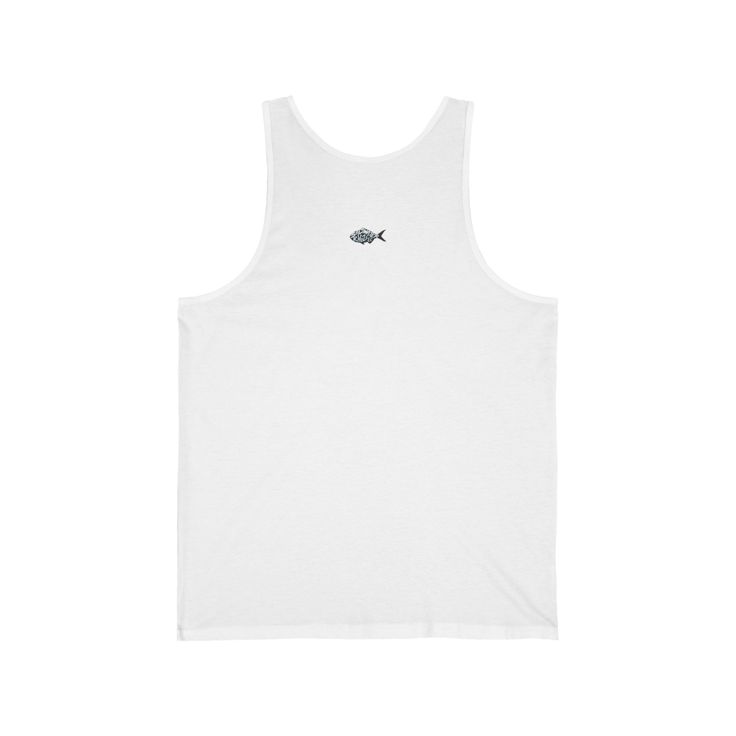 Skeleton Fish Rider Unisex Jersey Tank - Perfect for Beach and Summer Vibes
