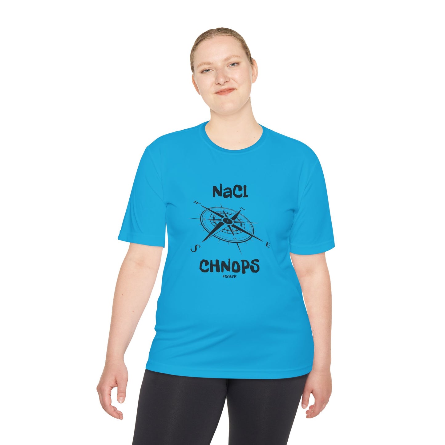 "SALT LIFE" Unisex Moisture Wicking Tee - Science and Adventure Awaits Compass Design