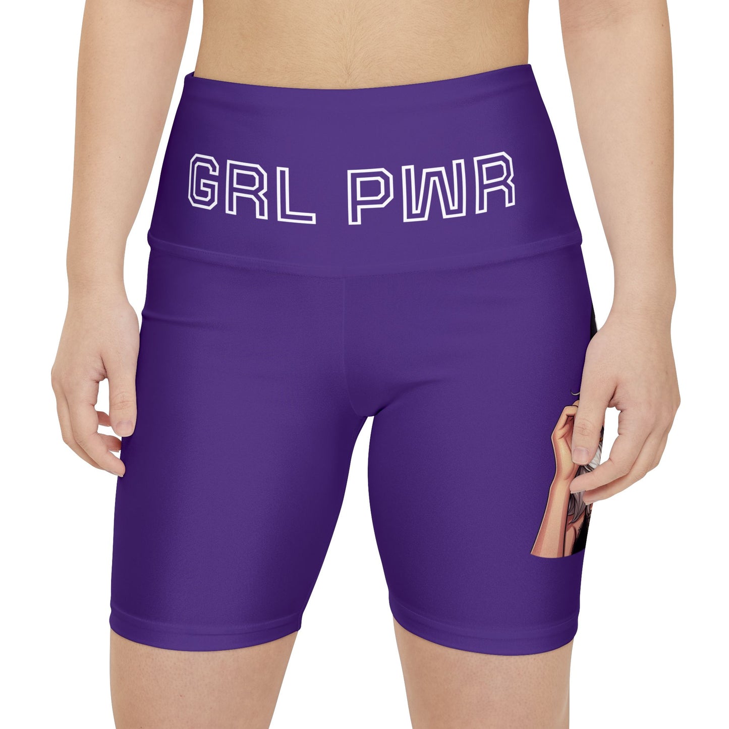 Empowering Women's Workout Shorts | GRL PWR Design | Athletic Comfort
