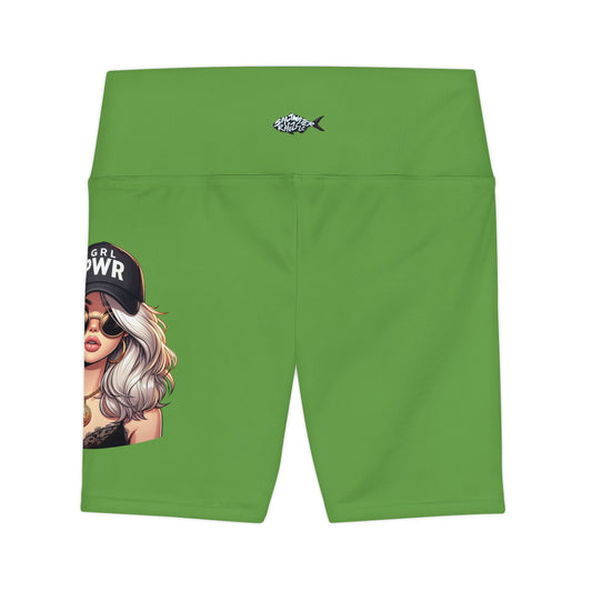 Empowering Women's Workout Shorts | GRL PWR Design | Athletic Comfort