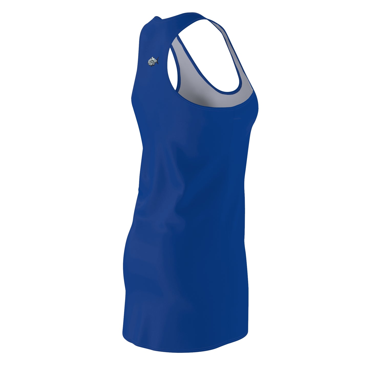 Whimsical Dolphin Design Racerback Dress for Women - Perfect for Beach Days & Summer Celebrations