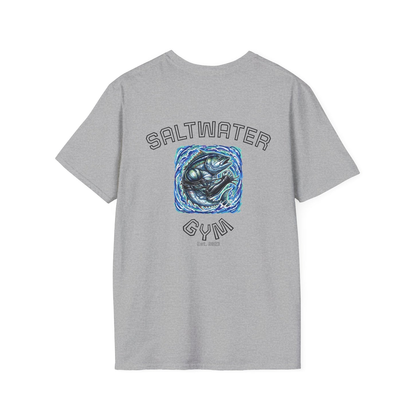 Saltwater Gym T-Shirt — Coastal Fish Graphic Tee