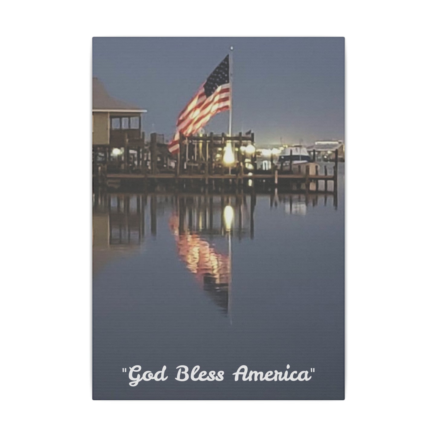 "God Bless America" Giclée Print Canvas