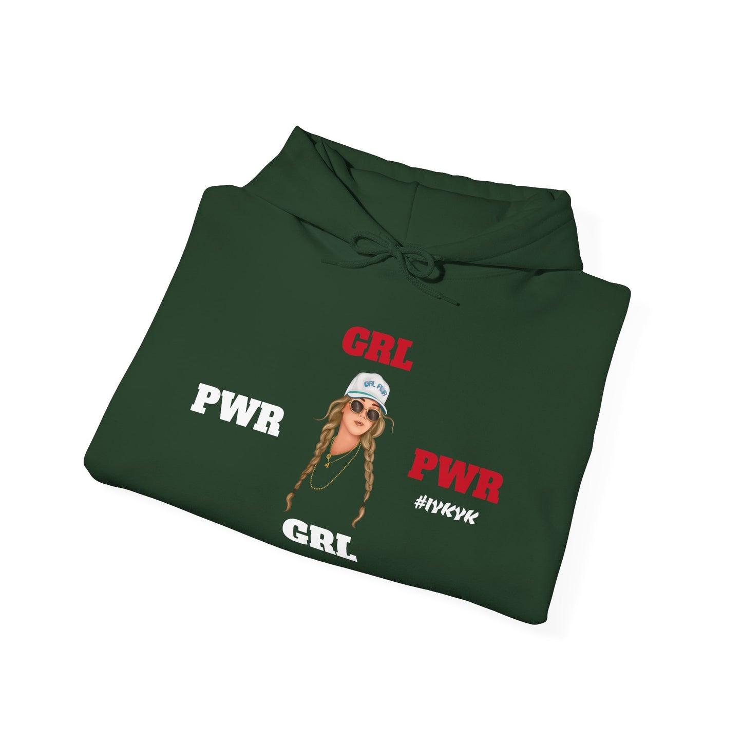 "GRL PWR" Unisex Heavy Blend™ Hooded Sweatshirt