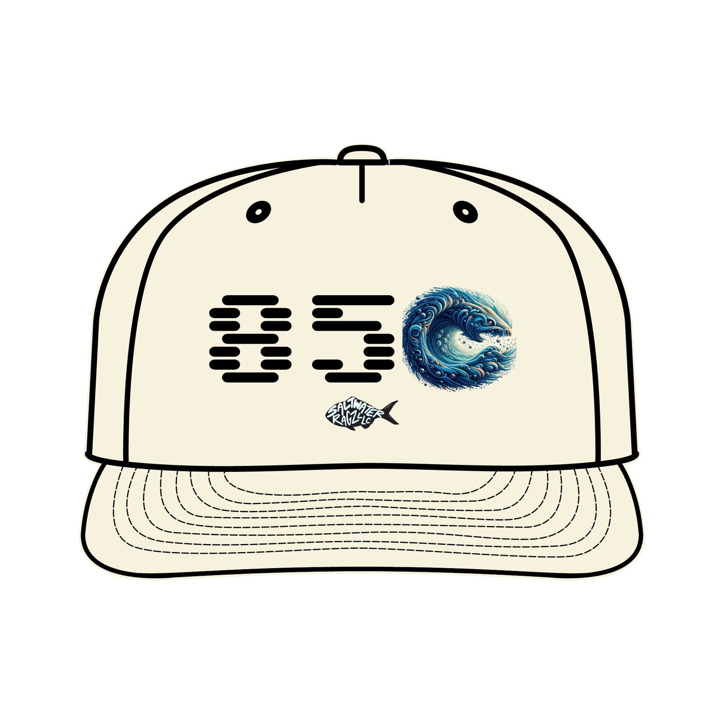 Surf Cap with Vibrant Wave Design | Perfect for Beach Lovers & Surfers