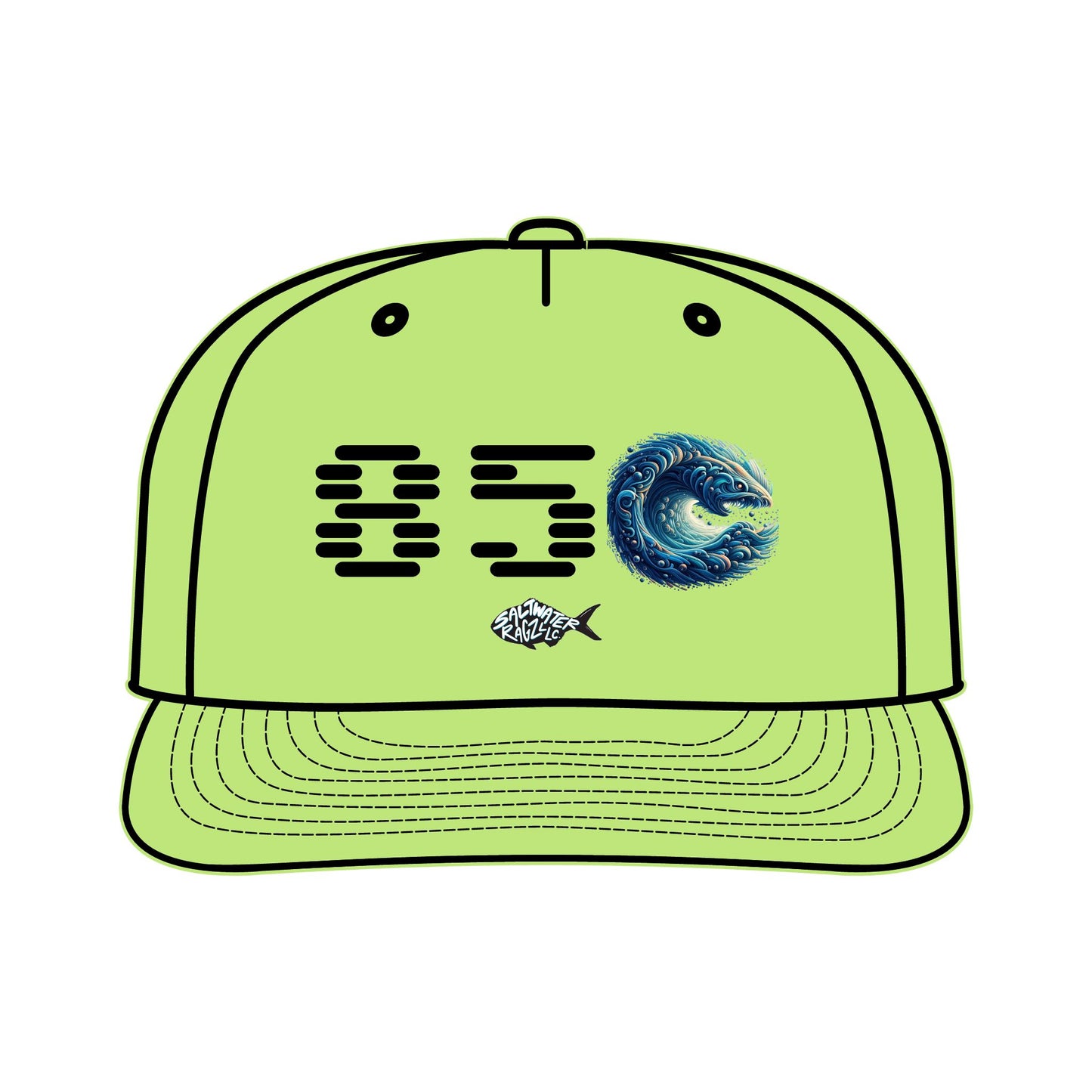 Surf Cap with Vibrant Wave Design | Perfect for Beach Lovers & Surfers