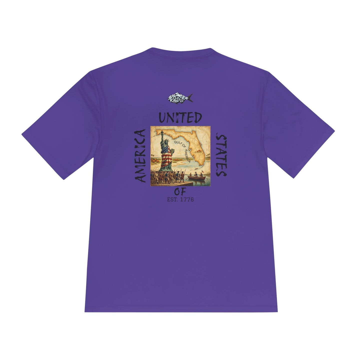 25Oth Patriotic Lighthouse Tee — "United States of" Vintage Coastal Graphic Moisture-Wicking Shirt
