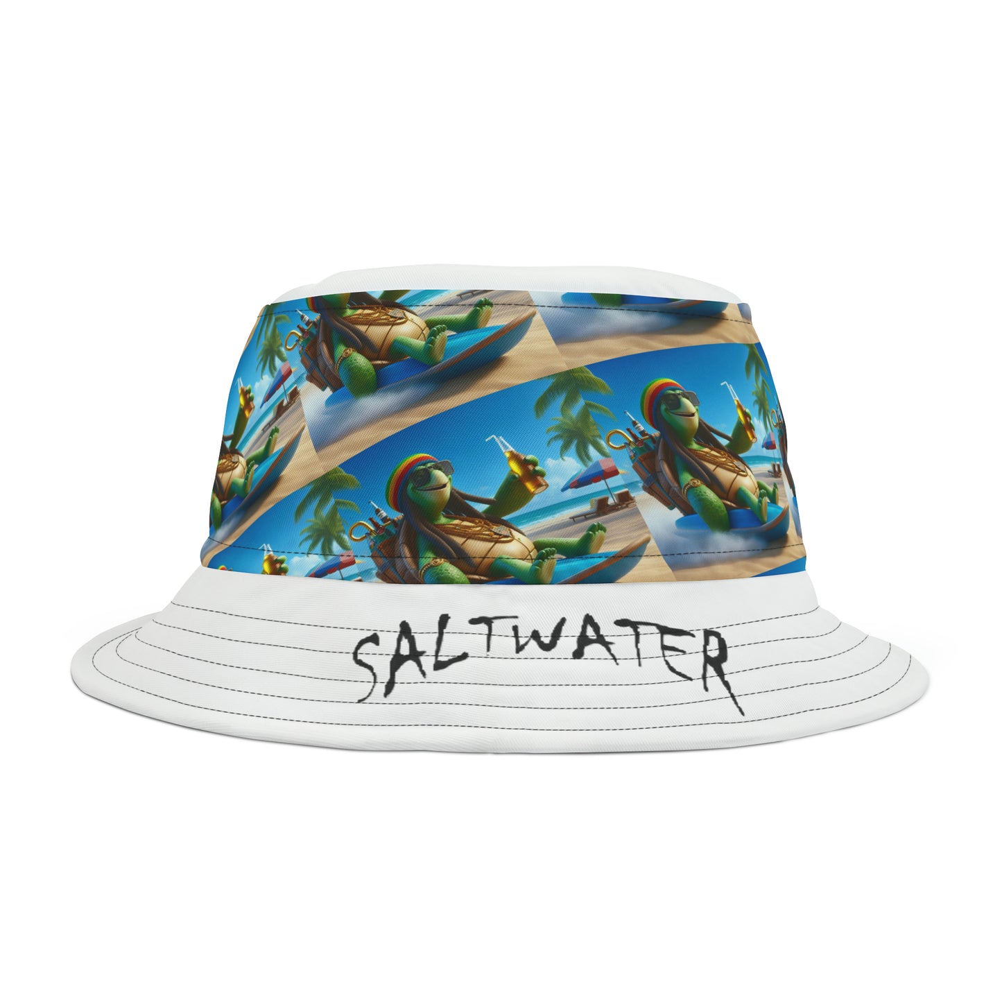 SaltwaterRagz SAND-SURFER TURTLE Bucket Hat