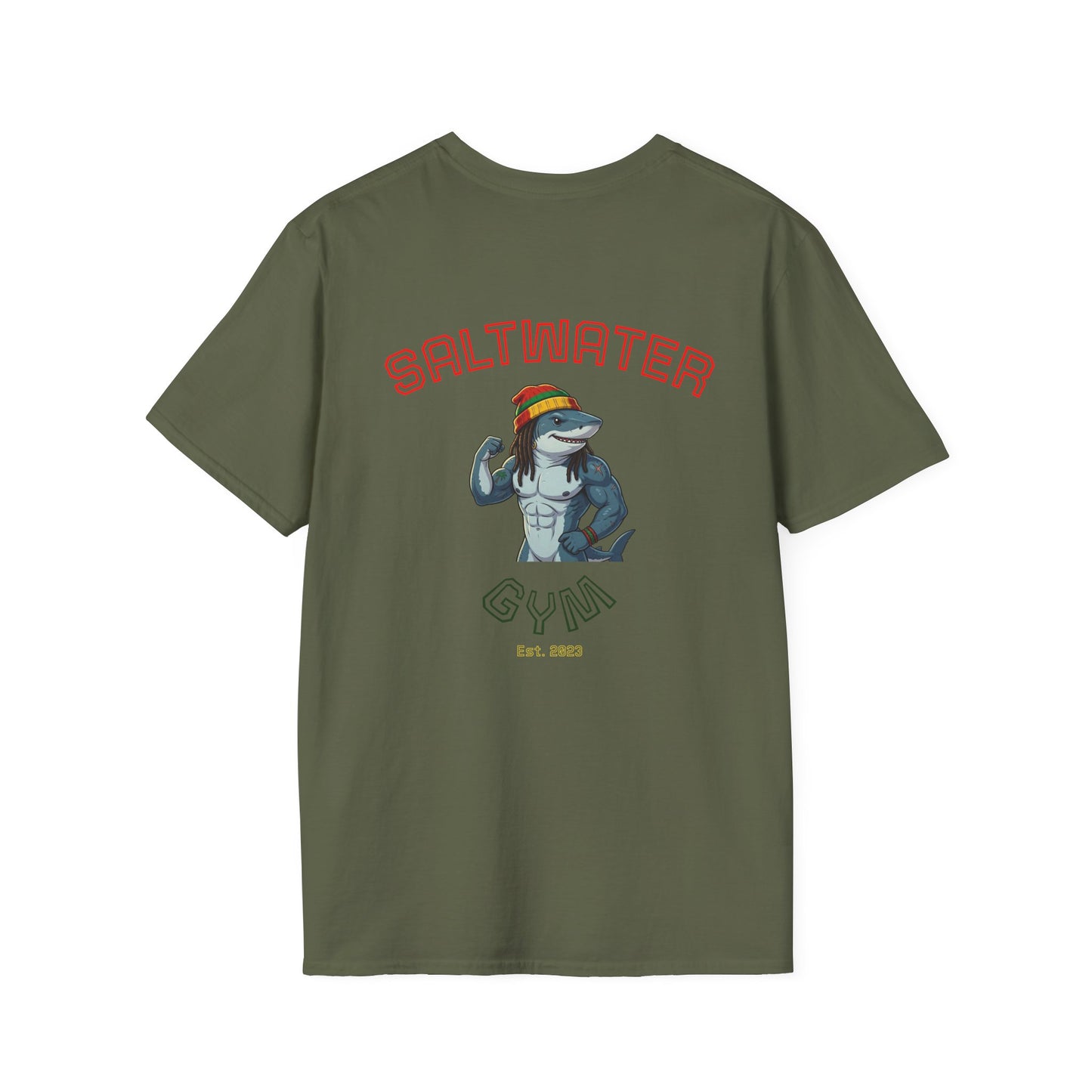 Saltwater Gym Rasta T-Shirt — Coastal Fish Graphic Tee
