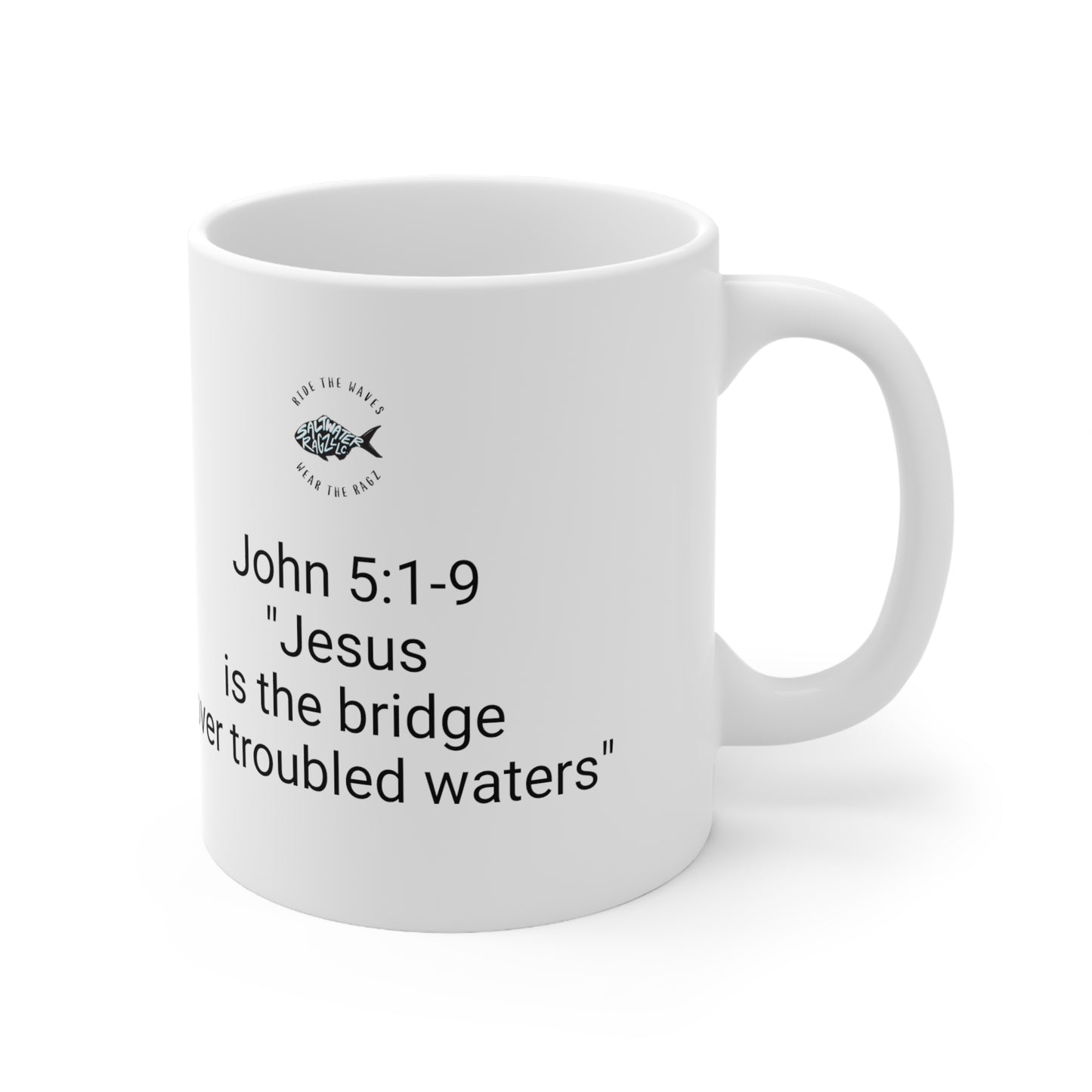 John 5:1-9 "Troubled Waters" Ceramic Mug 11oz