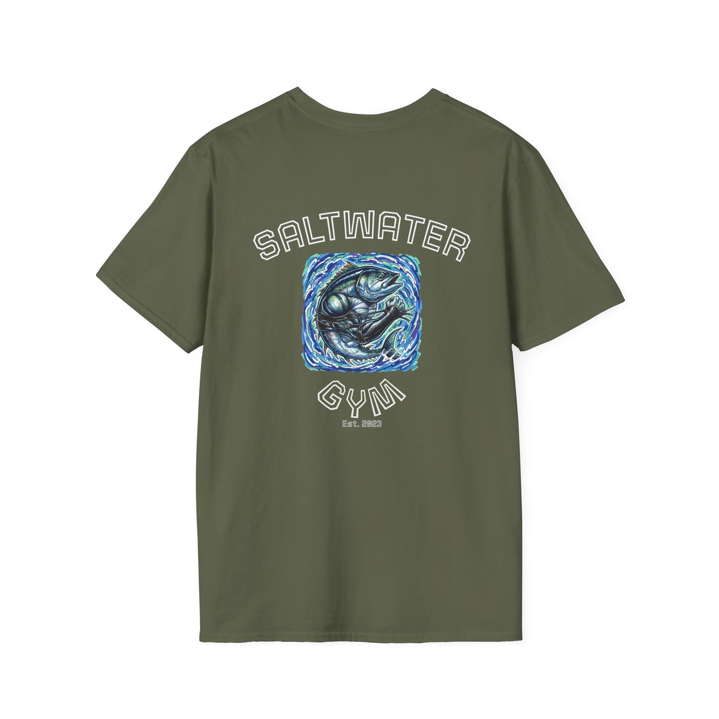 Saltwater Gym T-Shirt — Coastal Fish Graphic Tee