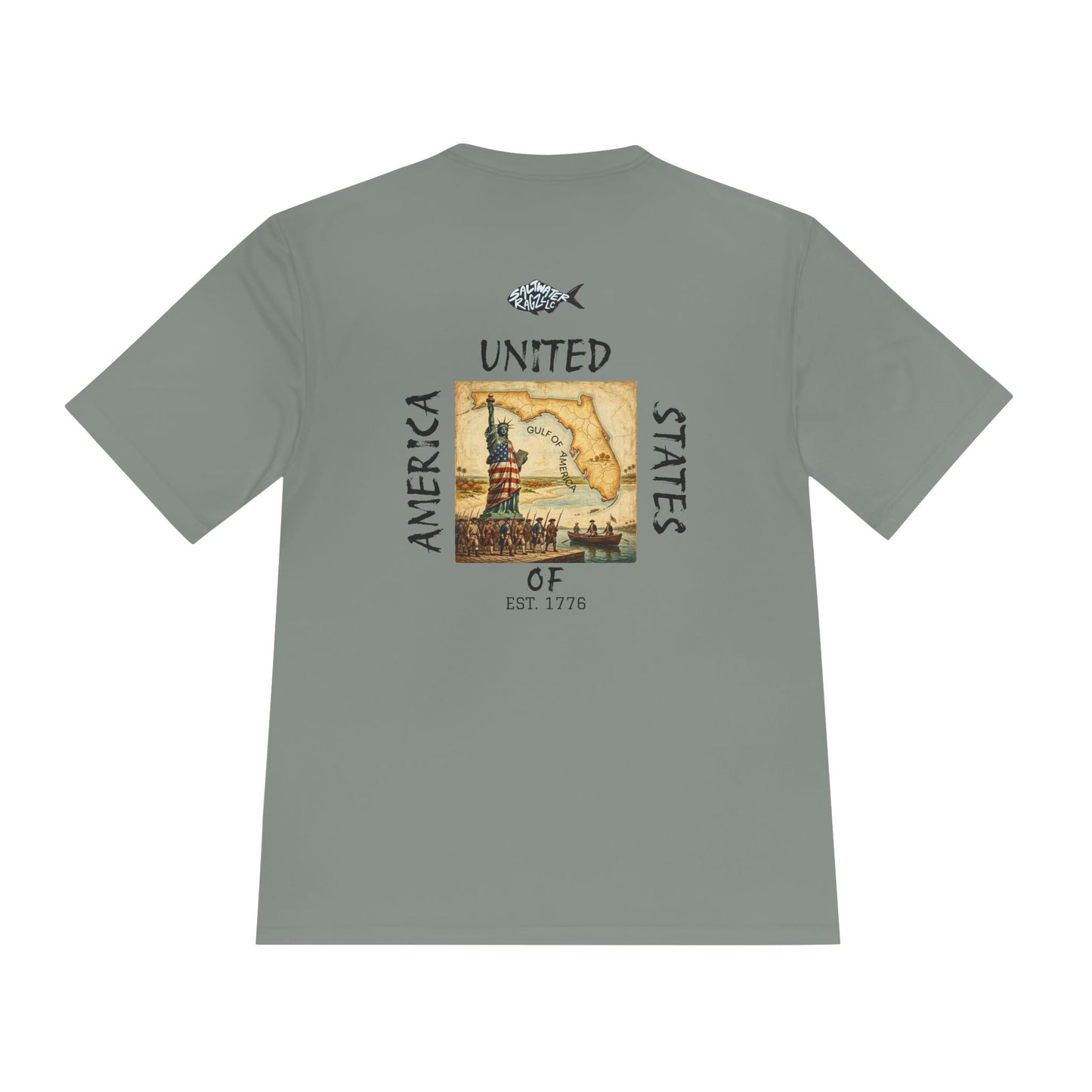 25Oth Patriotic Lighthouse Tee — "United States of" Vintage Coastal Graphic Moisture-Wicking Shirt