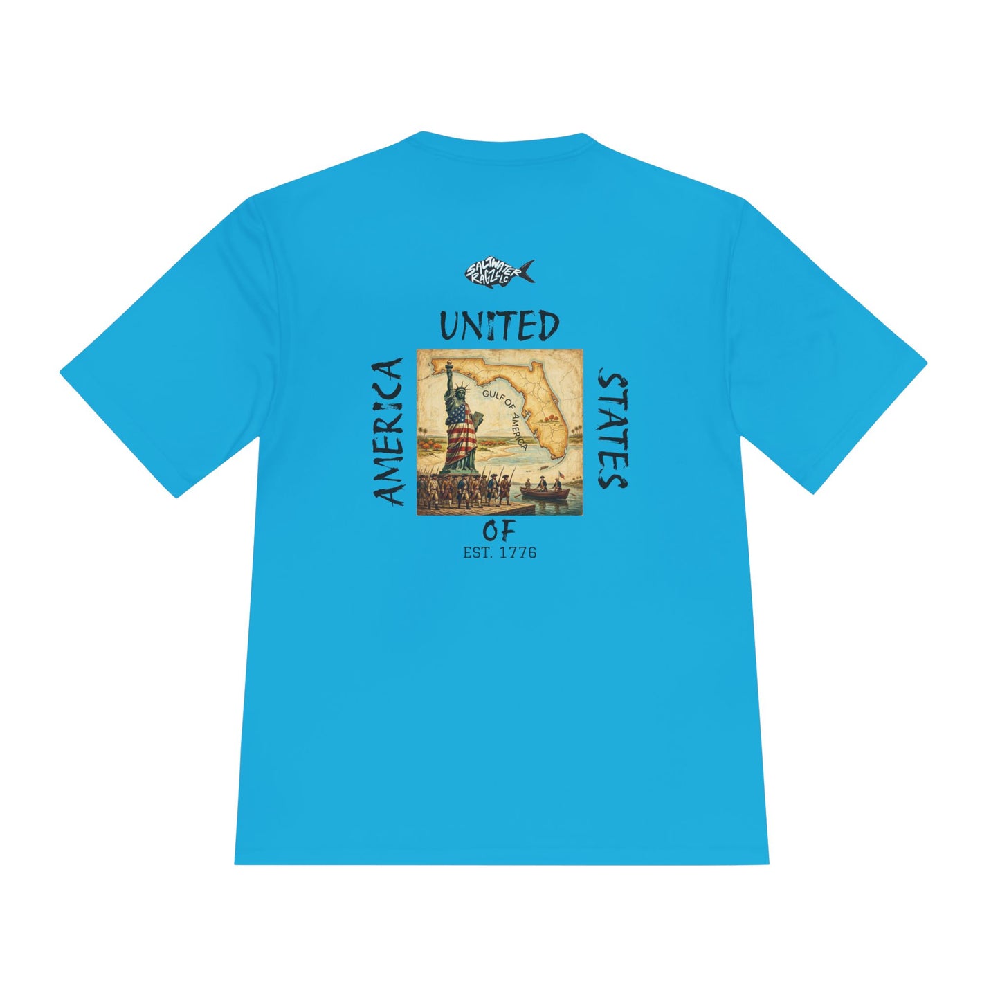 25Oth Patriotic Lighthouse Tee — "United States of" Vintage Coastal Graphic Moisture-Wicking Shirt