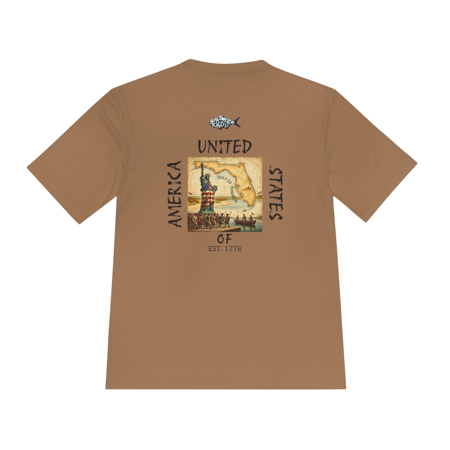25Oth Patriotic Lighthouse Tee — "United States of" Vintage Coastal Graphic Moisture-Wicking Shirt