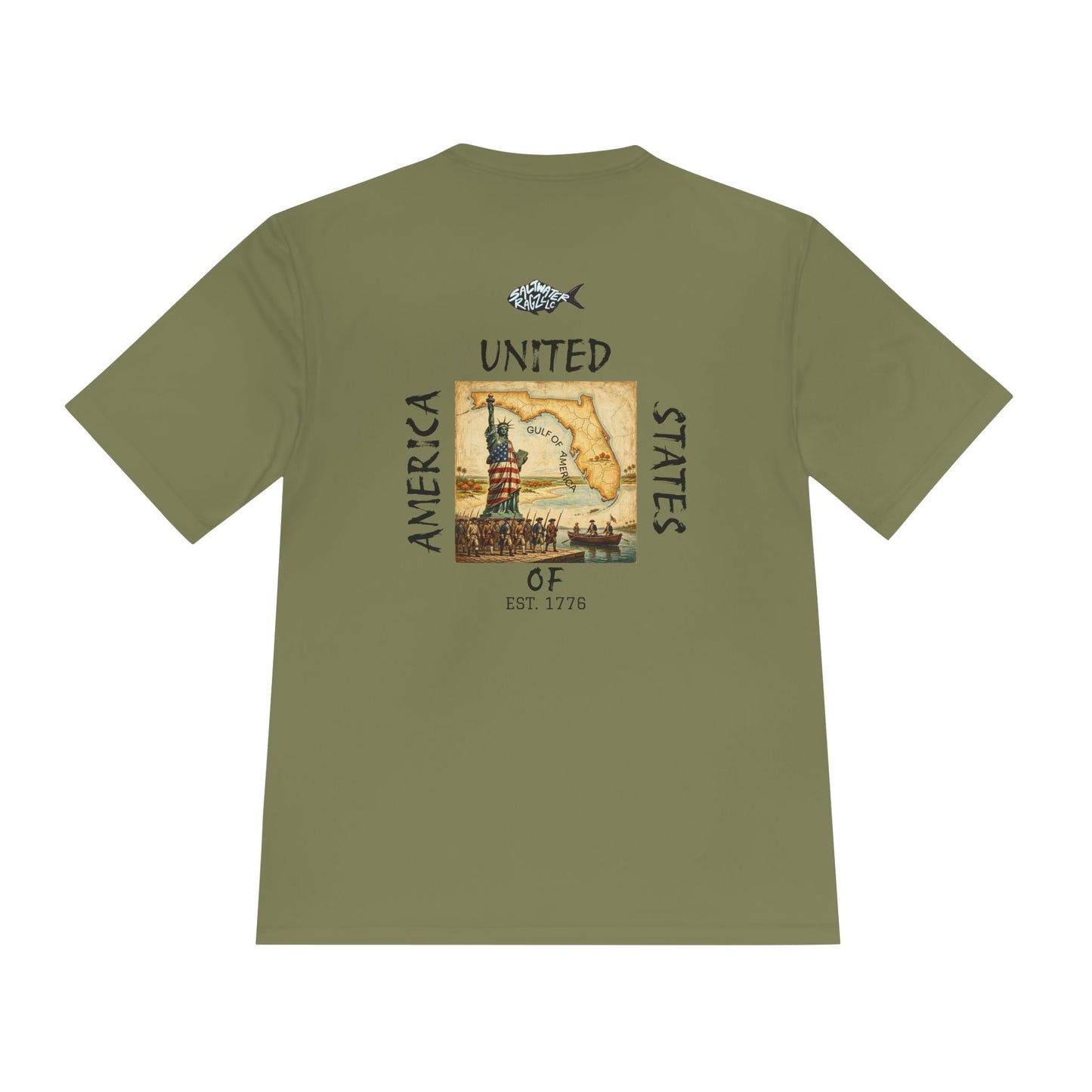 25Oth Patriotic Lighthouse Tee — "United States of" Vintage Coastal Graphic Moisture-Wicking Shirt