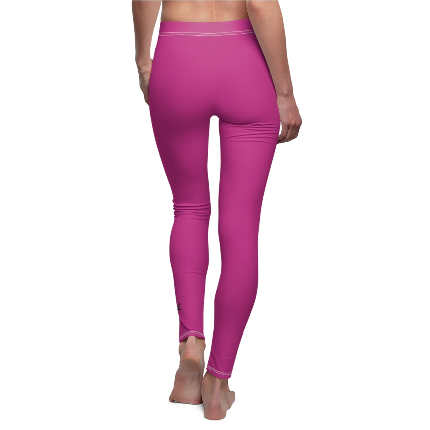 Stylish Women's Casual Leggings with Abstract Purple Design