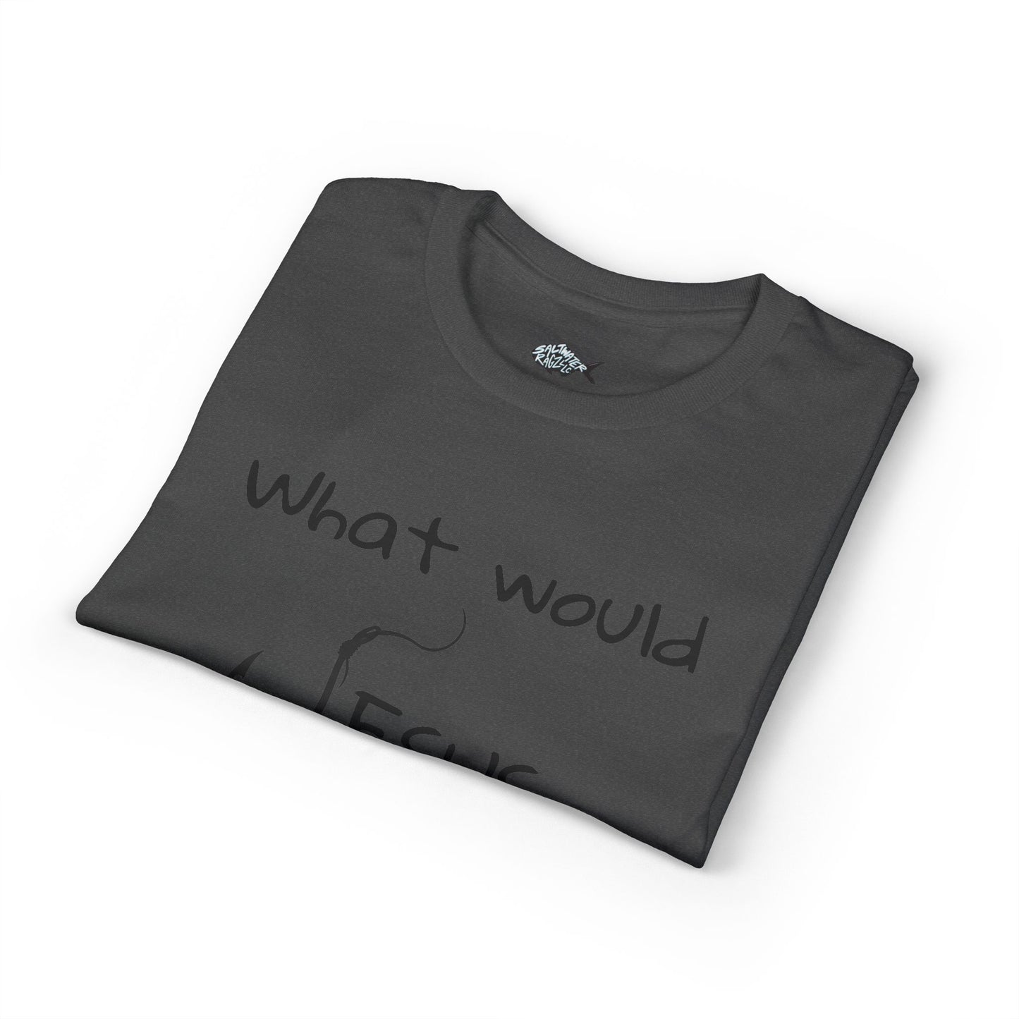 What Would Jesus Do? Christian T-Shirt — Faith Cross Back Design