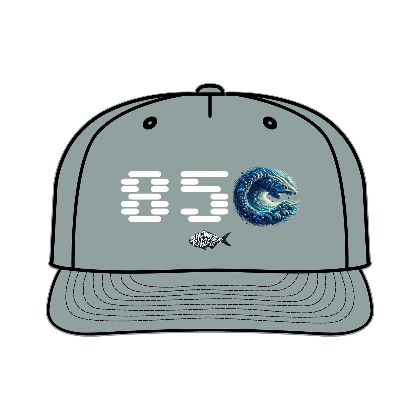 Surf Cap with Vibrant Wave Design | Perfect for Beach Lovers & Surfers